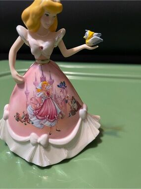 Disney Cinderella Princess Pink Ceramic Figurine